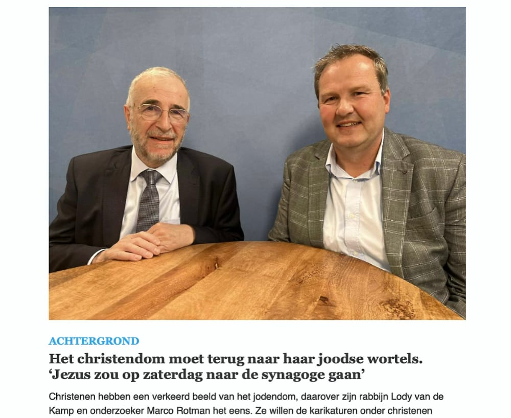 Christendom niet geworteld in Jodendom